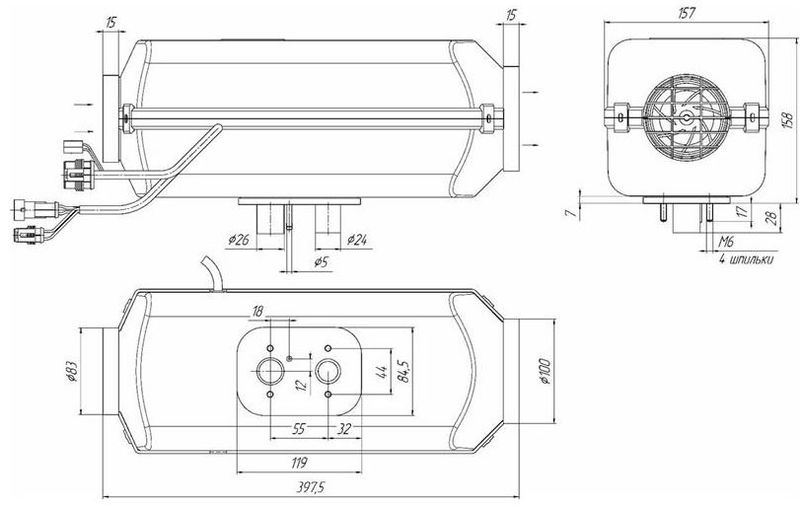 4 KW Autoterm Air luftvarmer